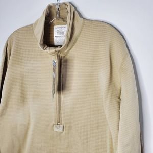 Odyssey Polartec  power Dry Long sleeve waffle knit 1/4 zip pull over New